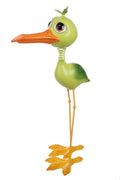 Flip metal bird figures for outdoor use in various colours