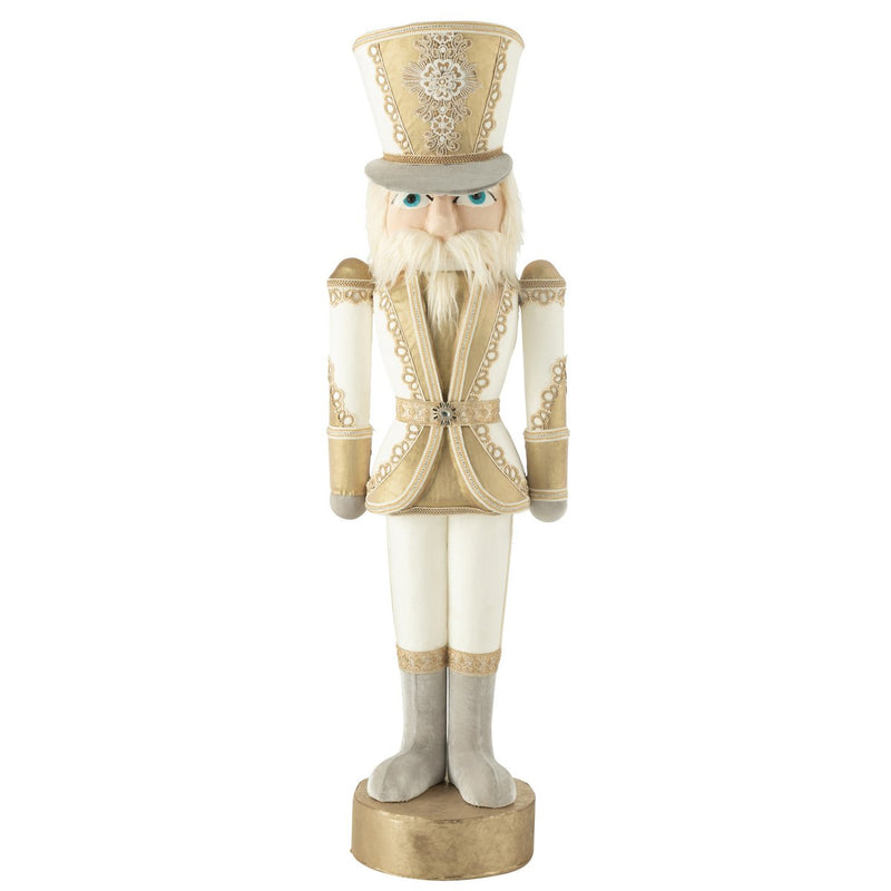 XXL Notenkraker Figuur Wit Goud – 148 cm