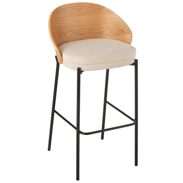 Modern bar stool Lone natural beige