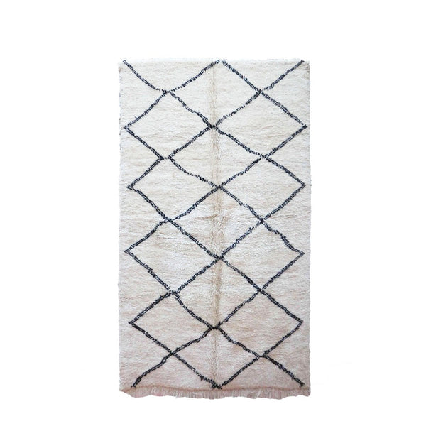 Moroccan Berber carpet made of pure wool, 160 x 249 cm