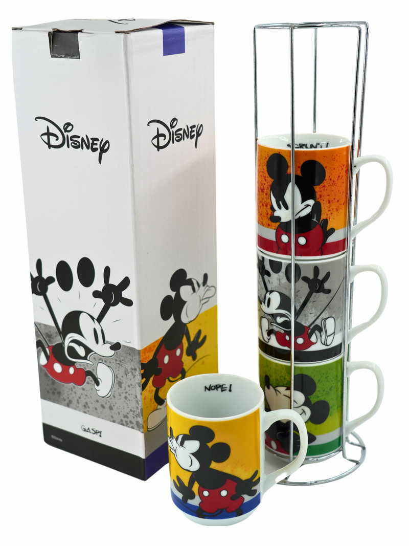 Disney stapelbekerset 'Mickey I am' - 4-delig, porselein 