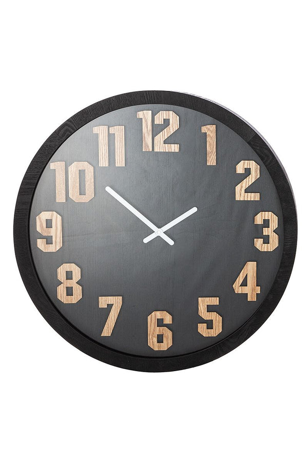 Modern wall clock 'Horas' with contrasting design - simple elegance meets functionality