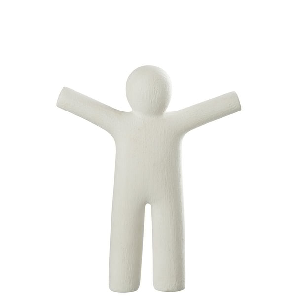 P'tit Maurice Statue - Rough Surface White