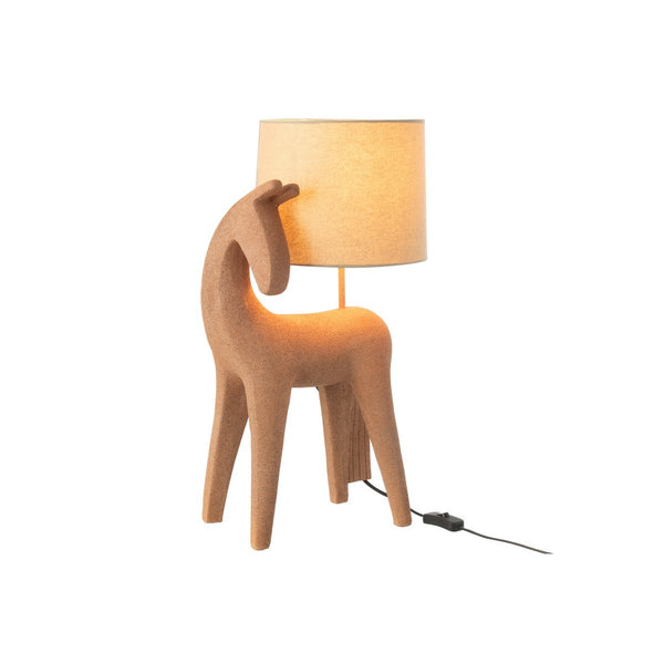 Tischlampe Pferd Modern – Designer-Leuchte aus Resin in Terra