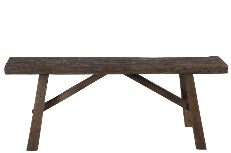 Wooden bench in brown - natural elegance meets functionality