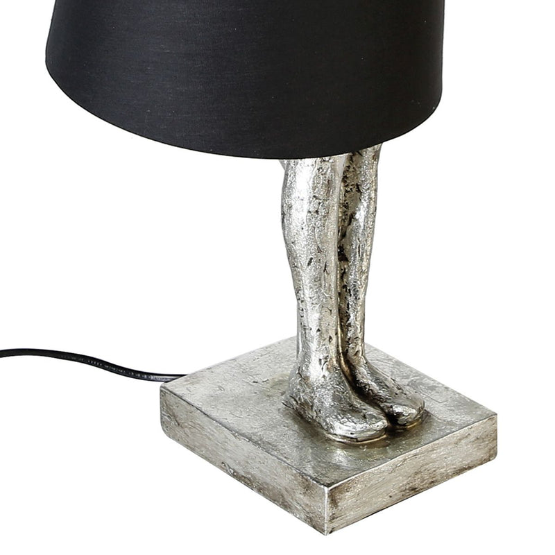 Poly Lamp "Man" - Antique Silver/Black Exclusive design