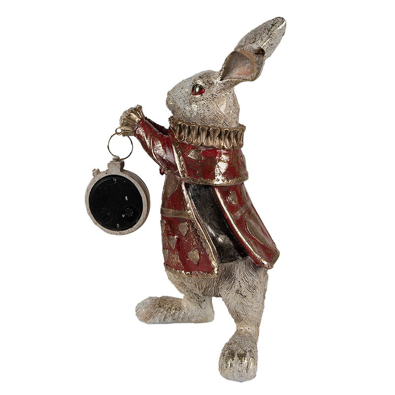 Dekorationsstatue Hase goldfarben 14x13x25 cm