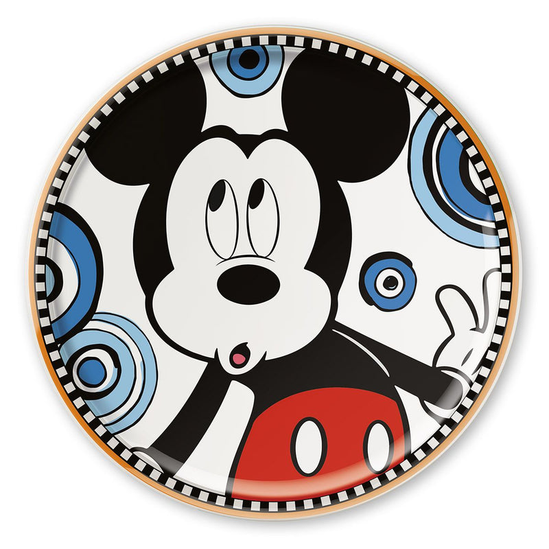 3er Set Disney Pizzateller Daisy, Donald, Minnie, Mickey - Porzellan, 31 cm