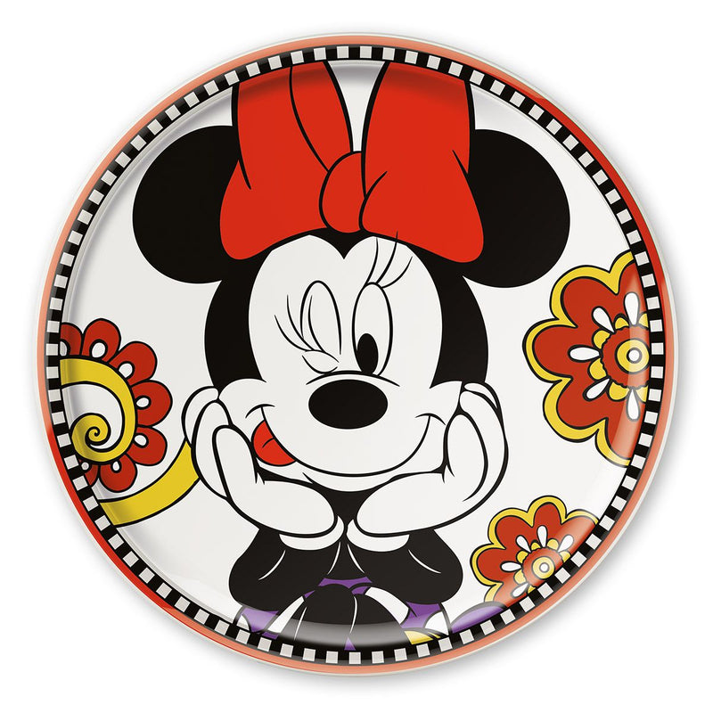 Set of 3 Disney pizza plates Daisy, Donald, Minnie, Mickey - porcelain, 31 cm 