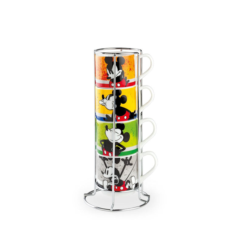 Disney espresso stacking cups 'Mickey I am' - colorful and practical 