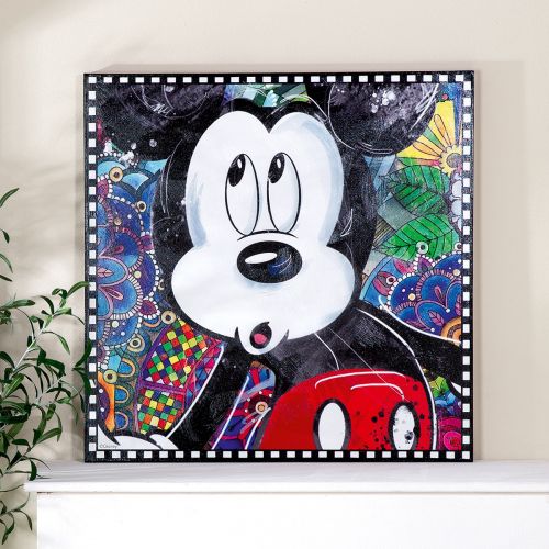 Pop Art Wandbild Disney Mickey - 70x70 cm