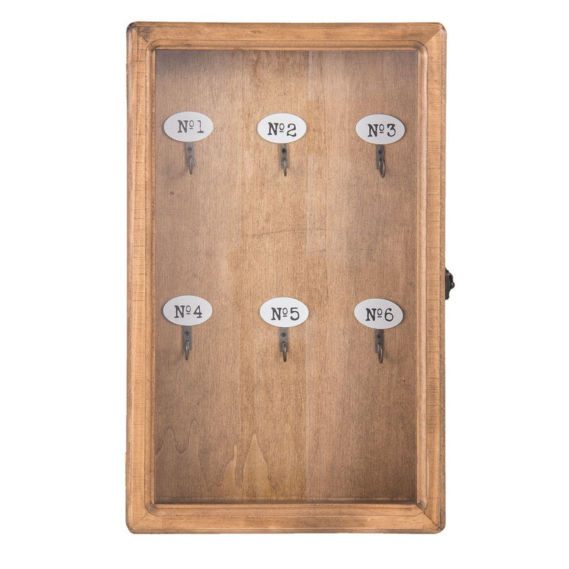 Elegant key box brown 24x7x38 cm - Practical and stylish key storage