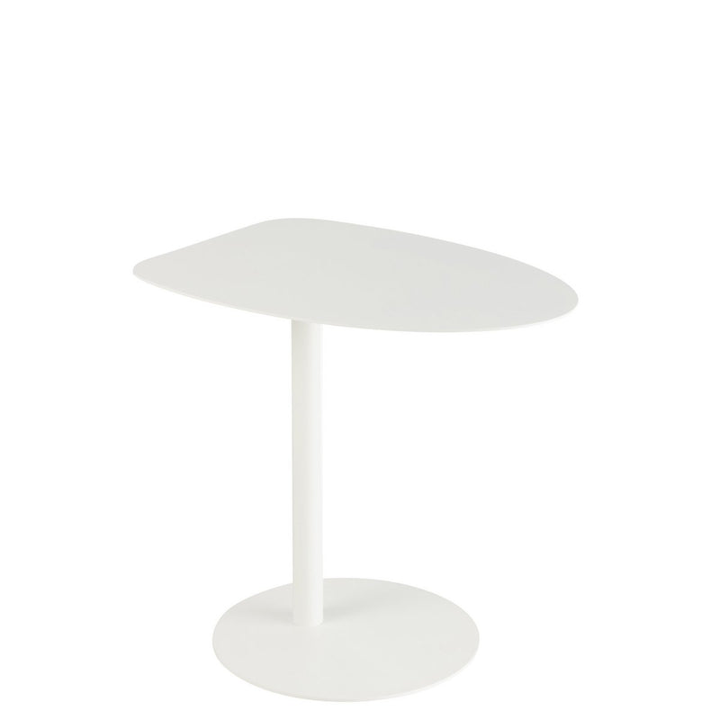 Elegant side table Ice - Metal White - Modern design