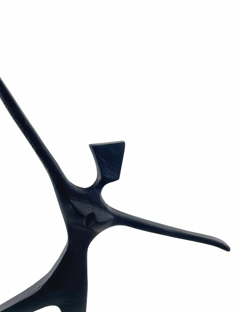 Dance Impulse – Dynamic Sculpture in Black Height 45.5cm