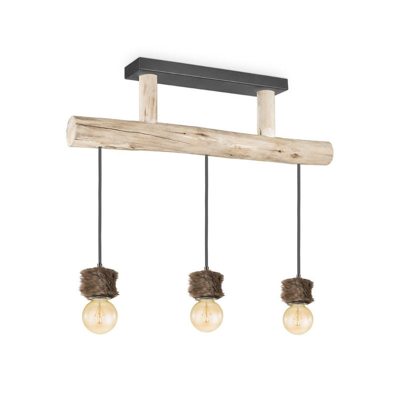 Home Sweet Home Hanging lamp Furdy - Wood - 60x60x131cm