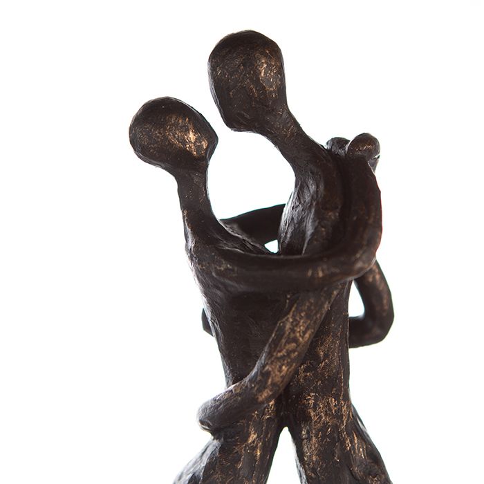 XL decorative object figure sculpture CUDDLE lovers hugging