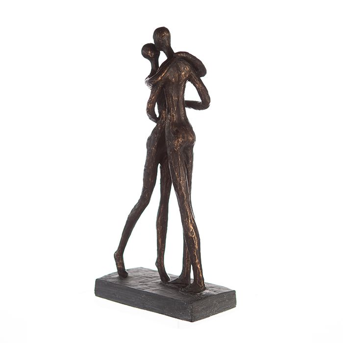 XL decorative object figure sculpture CUDDLE lovers hugging