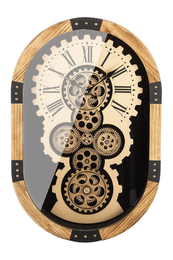 Stylish wall clock 'Lado' with a dynamic gear motif - elegance and precision for your wall
