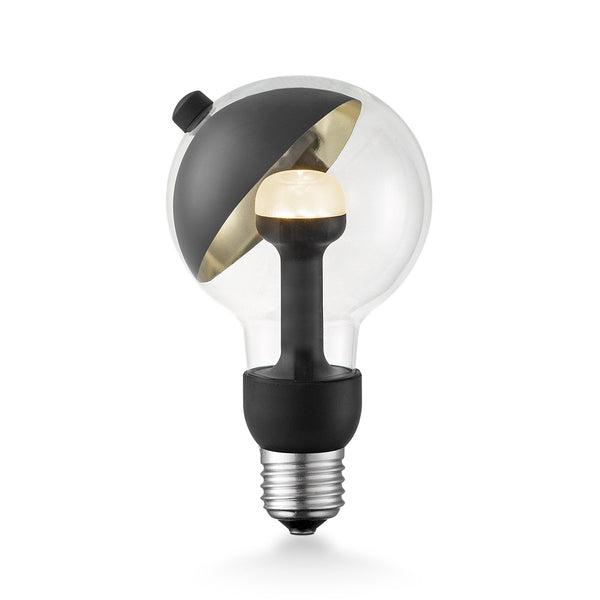 Home Sweet Home LED-Lampe Kugel schwarz-gold G80 E27 3W 220Lm 2700K