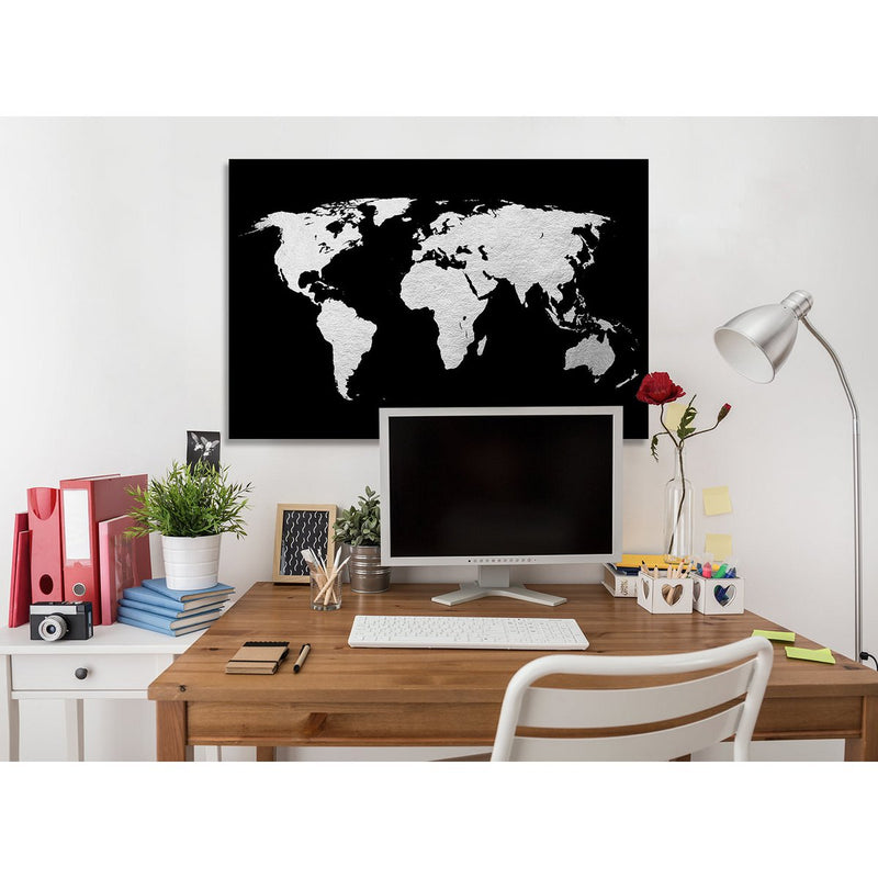 Blattsilber Bild - World Map 60x40cm 60x40cm