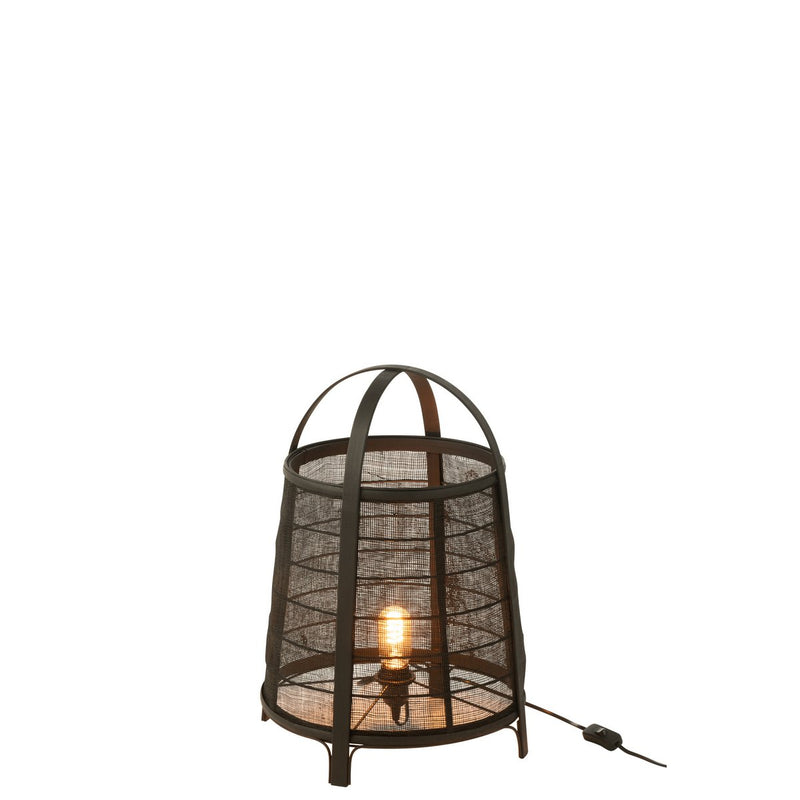 Lamp Rya Cotton Bamboo Black Large