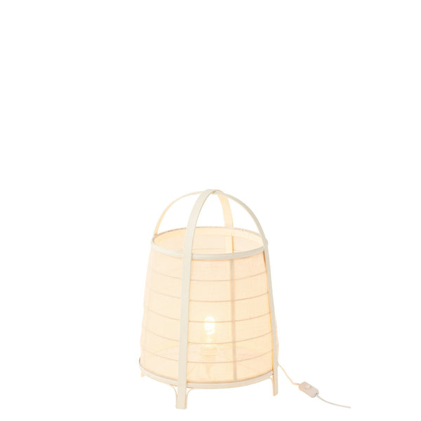 Lamp Rya Cotton Bamboo White