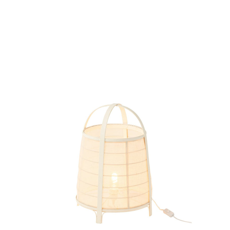 Lamp Rya Katoen Bamboe Wit