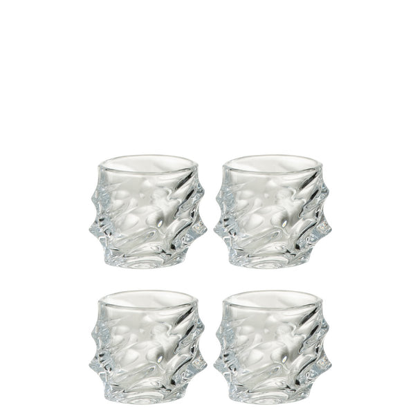 Whisky glasses set of 4 Michigan Transparent 9.5 cm in gift box