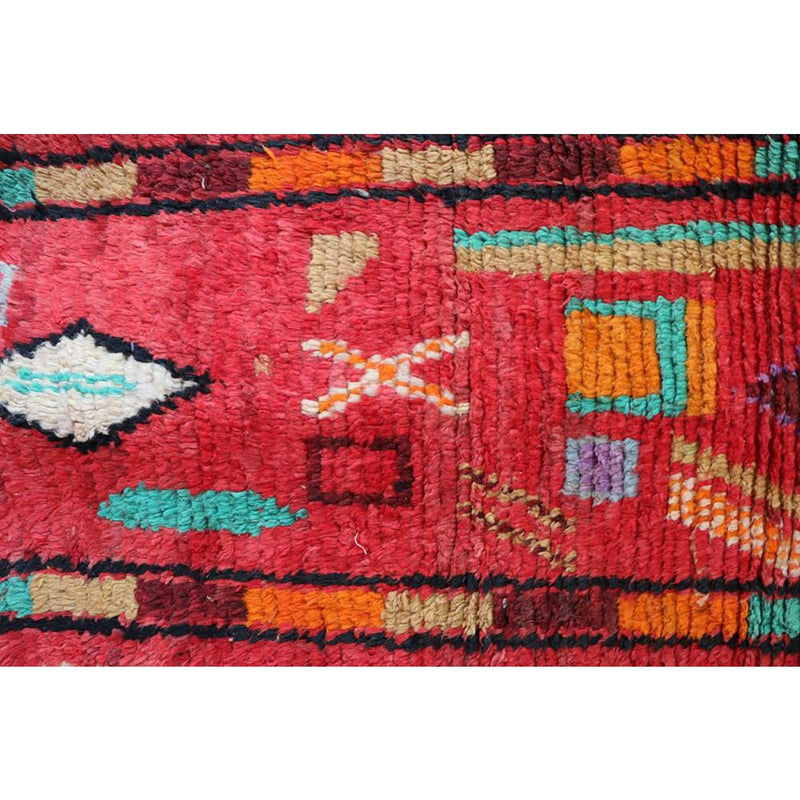 Marokkanischer Berber-Flurteppich aus reiner Wolle, 67 x 344 cm