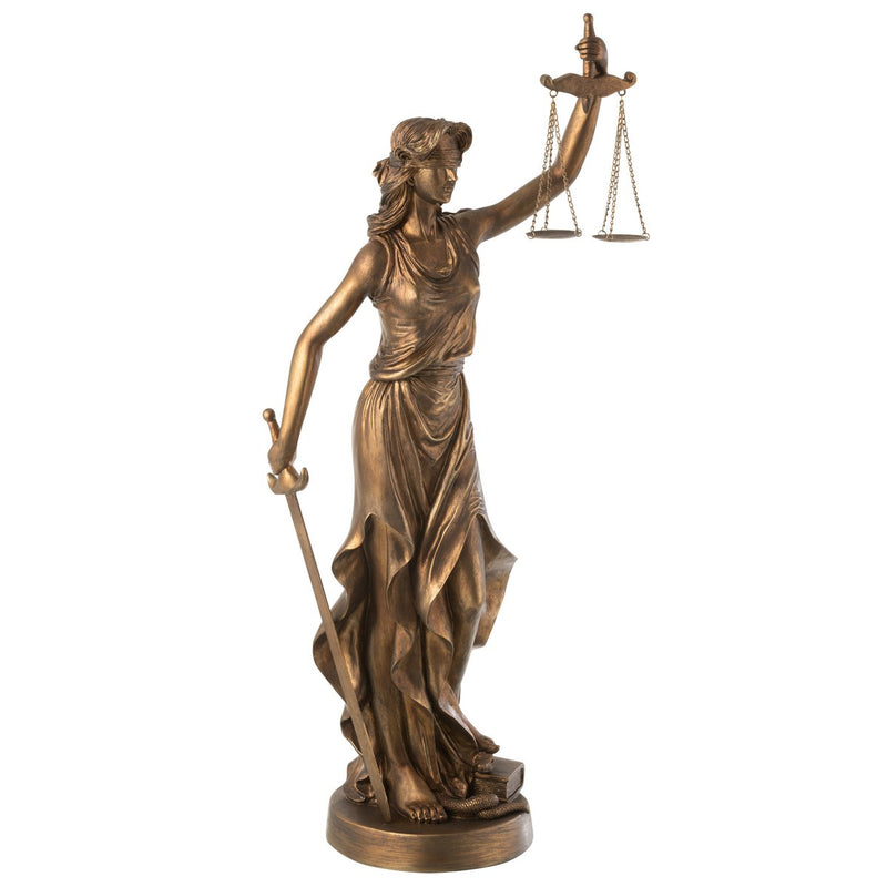 Mevrouw Justitia Hars Koper Groot