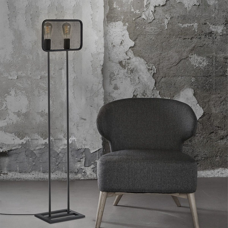 Home Sweet Home Weave 2L Floor Lamp – Modern Floor Lamp Black