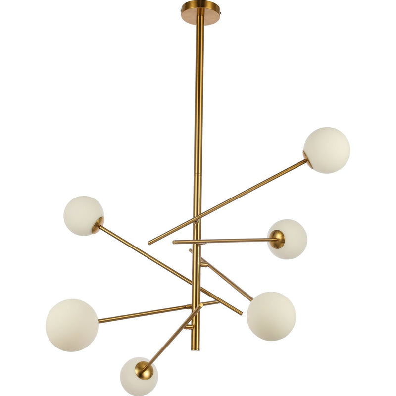 Diana hanglamp wit goud