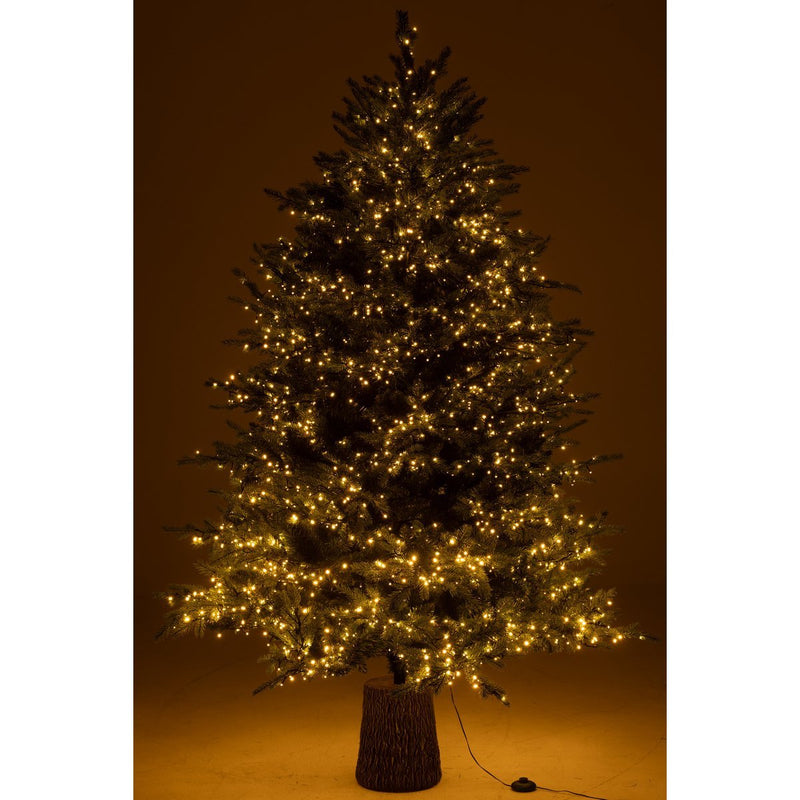 Künstlicher Weihnachtsbaum 210 cm mit 3000 LED Lichtern – Grün, Plastik