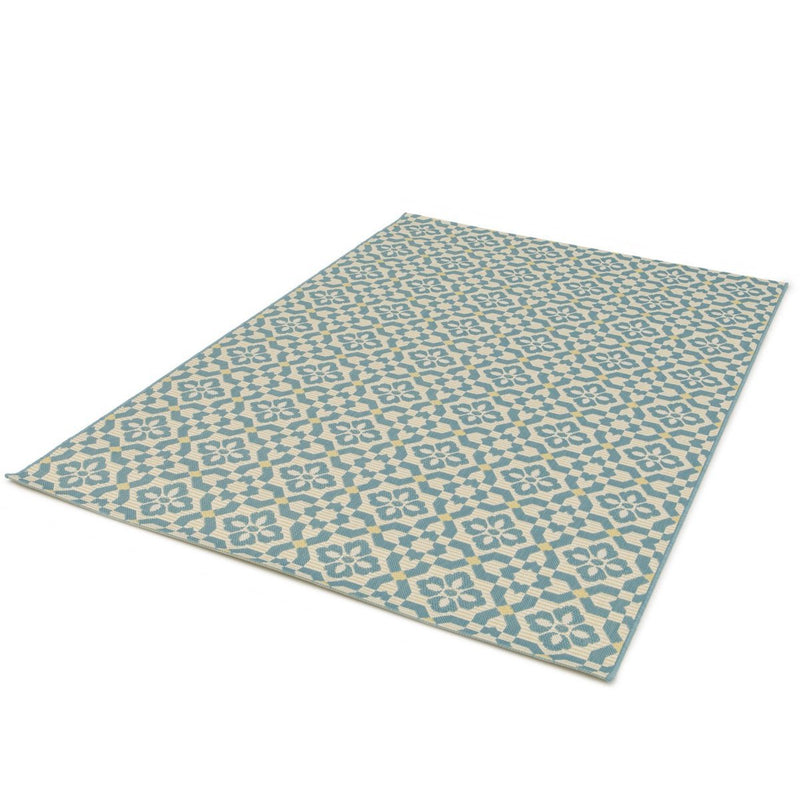 Tapis graphique interieur exterieur AZULEJOS