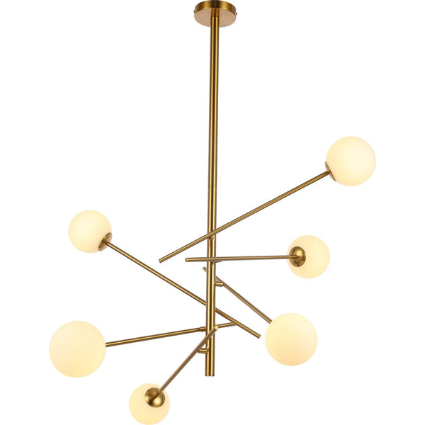 Diana hanglamp wit goud