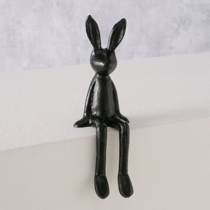 Kani Rabbit Edge Stool – Stylish Easter Decoration Made of Metal in Black