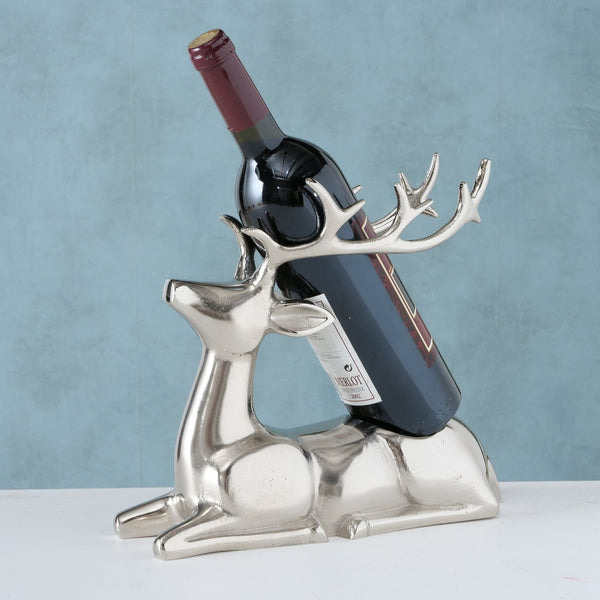 Bottle carrier Xadus - Artistic deer made of aluminum