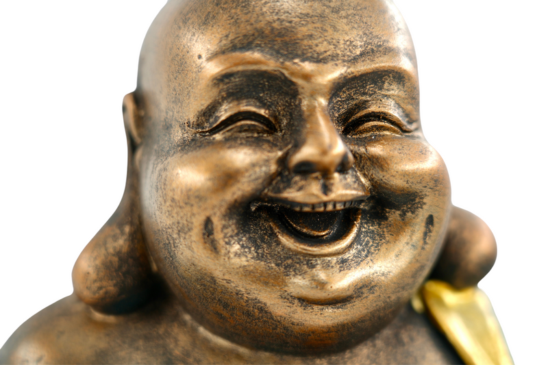 Laughing Buddha, mint green, 23cm – lucky symbol