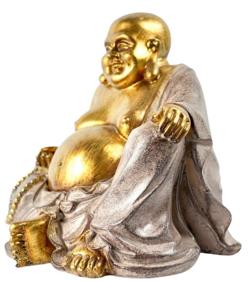 Laughing Fat Buddha Hand-painted sculpture for calmness and strength