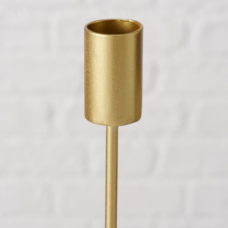 Elegant Junto candlestick – golden metal for stylish lighting