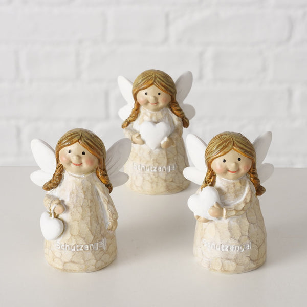 Guardian Angel Figures Mimmy in a set of 3 – Handmade decoration for contemplation