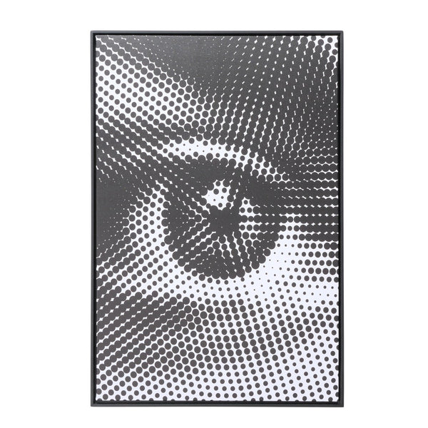 Modernes Bild "Der Blick" – Stilisiertes Auge im Punktmuster, 70x50 cm