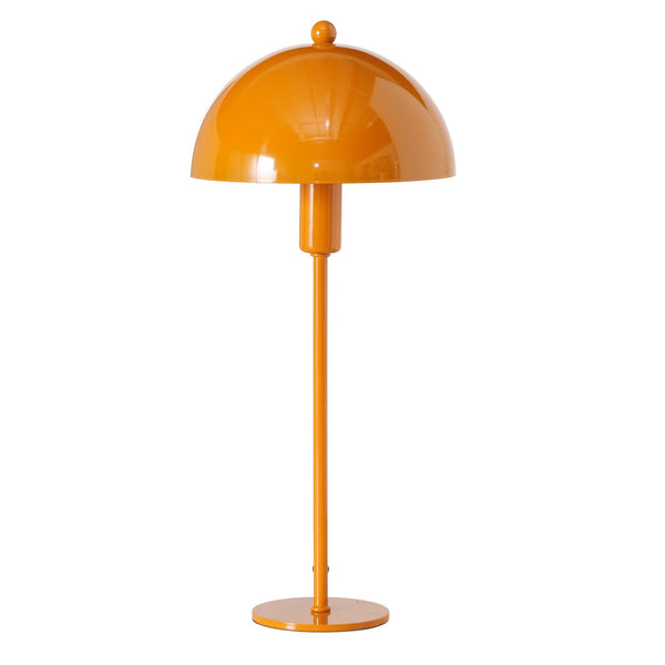 LED tafellamp Petunia in zwart of hoogglans oranje – elegante metalen lamp