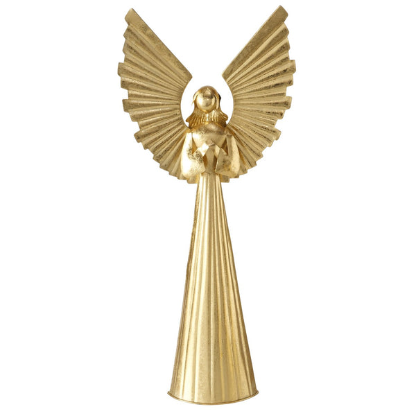 Metalen XXL gouden engel sierfiguur Nuriel - 65,5 cm