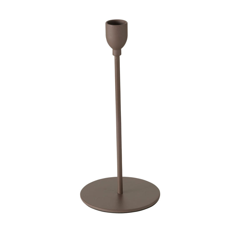 Candlestick set Malte 3-piece iron dark brown matt