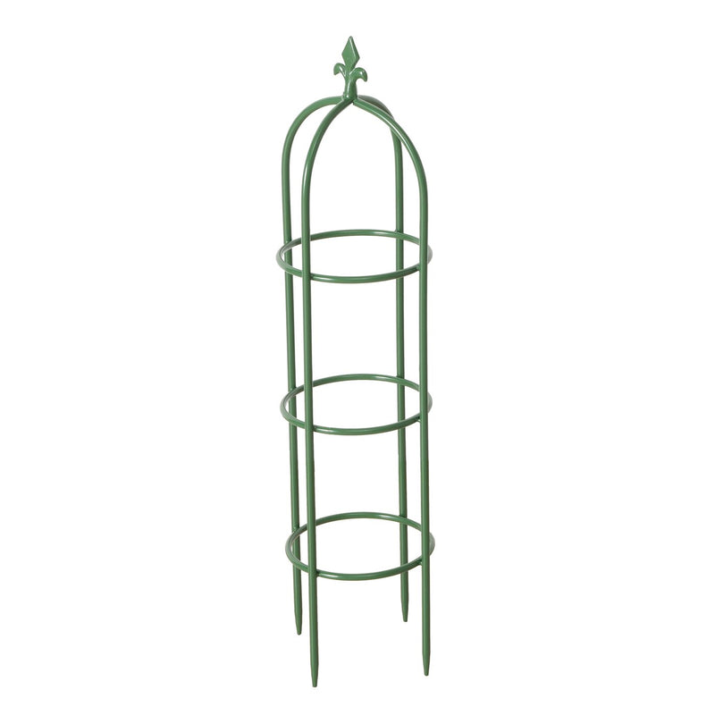 Vico trellis, 3-piece set, green, powder-coated iron