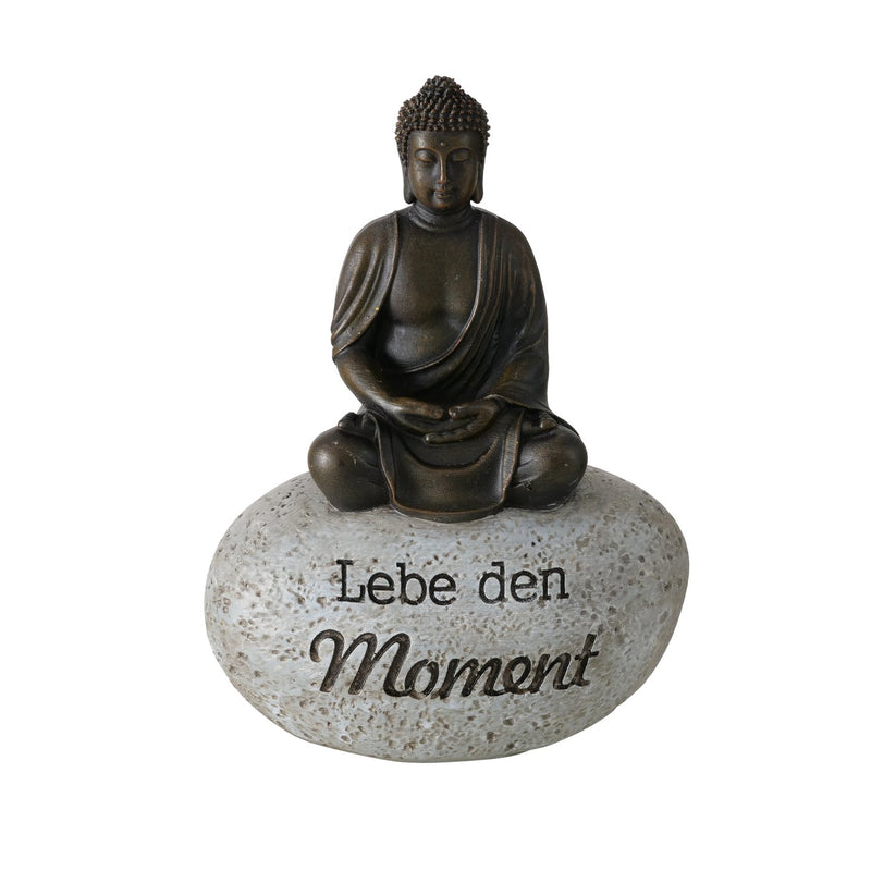 Dekoaufsteller Set Zen-Buddha mit Weisheiten - 2er Set, 15 cm