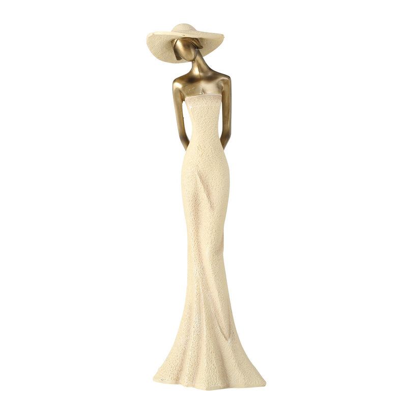 Elegant female figures La Belle Époque decorative figure height 50cm