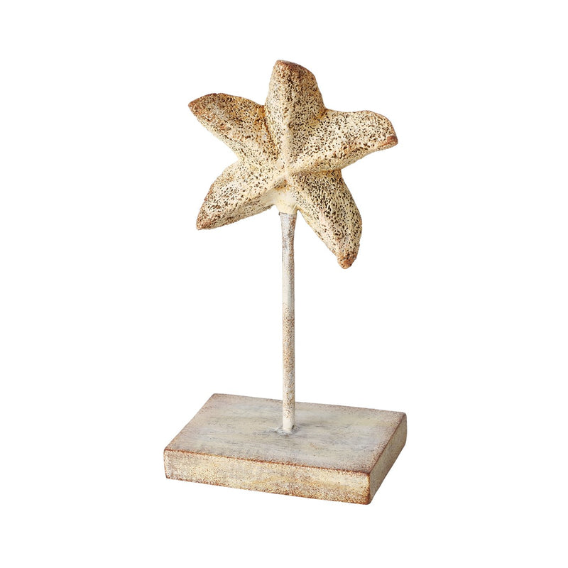 Sea noise 3-piece decorative stand set - hand-painted maritime motifs 18 cm high