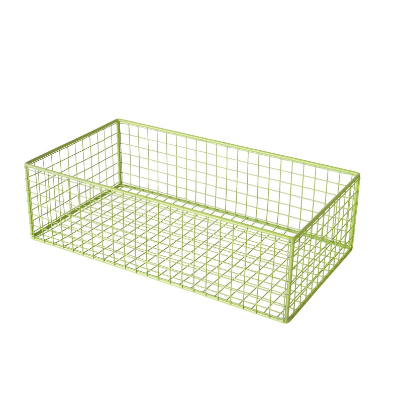 Green basket trio 'Bamba' – decorative organizer 